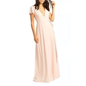 Show Me Your Mumu Noelle Wrap Evening Gown